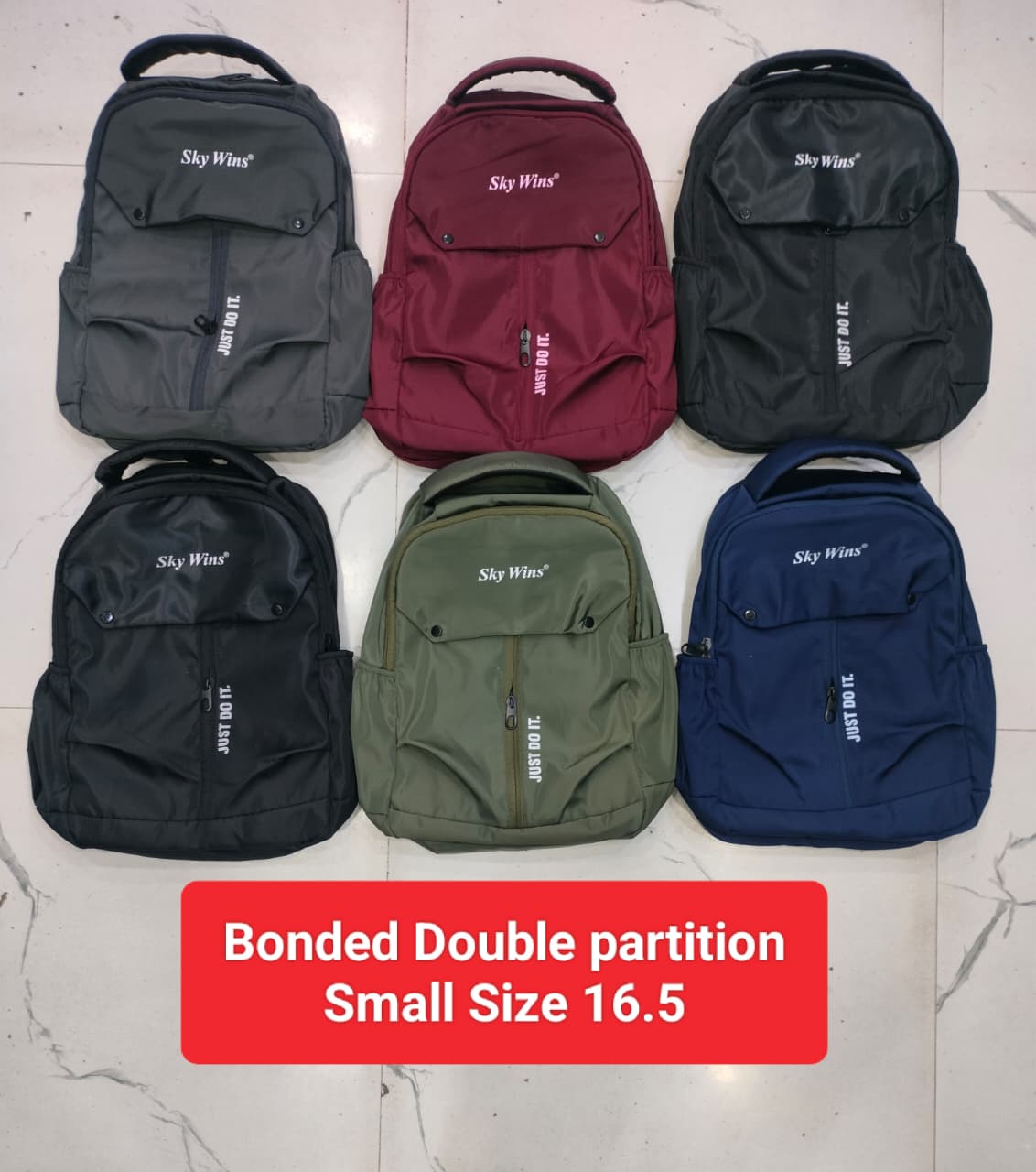 Bonded Double Partition Backpack